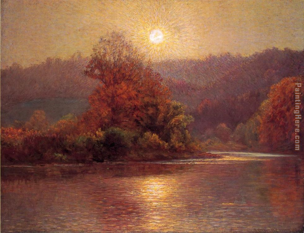 The Closing of an Autumn Day painting - John Ottis Adams The Closing of an Autumn Day art painting